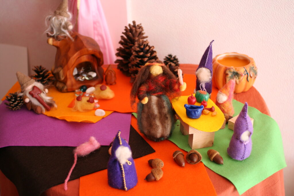 シュタイナーのテーブルアレンジメント